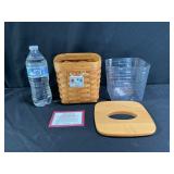 Hand woven wooden Longaberger Tall Tissue Basket