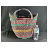Hand Woven Bolga Basket Tote