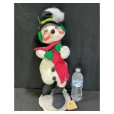 Large Vintage Annalee Christmas Snowman