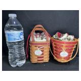 Longaberger Little Shopper & Peppermint Baskets