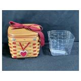 2002 Longaberger Sweetest Gift Sweetheart Basket