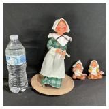 3 Annalee Pilgrim Thanksgiving Dolls