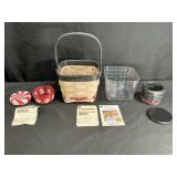 3 Longaberger Collectors Club Holiday Baskets