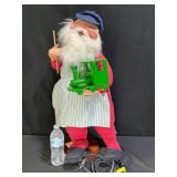 Large Annalee  Santa Claus Doll Painting a Train