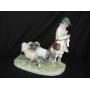 Large Meissen Knitting Sheep Hearder c.1910