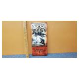 Official Bob Coronato Hulett, WY Rodeo Tin Sign