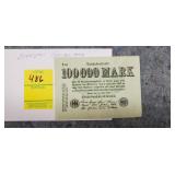 1923 German 100,000 Mark