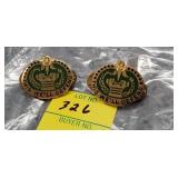 Lot of 2 US Army "We Will Defend" Pins