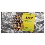 Vintage USN Anchor Pin