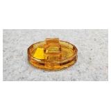 Vintage Amber Glass Ashtray