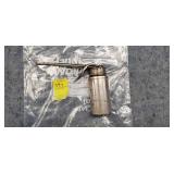 Vintage Chrome Oil Can Oiler-Works