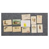 Lot of 8 Unused Holiday Antique Post Cards