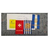 Lot of 3 Antique Tobacco Ribbons-3 Countries