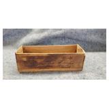 Antique Wood Cigar Box "The Three Star Cigars"