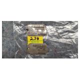Set of Notched Dog Tags
