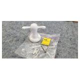 Vintage Porcelain Towell Holder w/ Bracket,