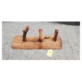 Handmade Peg Coat/Hat Rack