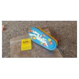 Vintage Clown Noisemaker with Wood Handle. Made