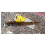 Vintage Knife with  Leather Handle