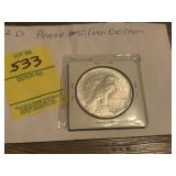 1922 D Peace Silver Dollar