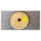 Antique Stoneware Butter Churn Lid 7 1/8" across