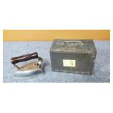 Vintage Sunbeam Iron in Meta/Case - No Card