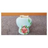 Vintage Flowered Vase Orco Zano Pottery