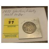 1937 Walking Liberty Half Dollar