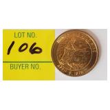 Homestake Gold Mine Token Deadwood 1876-1976