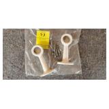 Vintage Porcelain Towel Rack with Rod