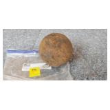 Large Cannon Ball 5 inches across 20" Around
