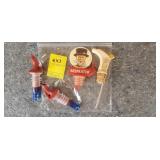 Lot of 4 Liquor Pour Spouts