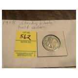 1918 Walking Liberty Half Dollar