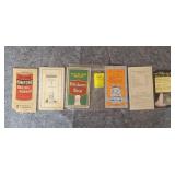Lot of 5 Very Old Recipe Booklets