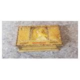 Vintage Metal Trinket Box 7 1/2"x4 1/2"x2 1/2"