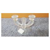 Vintage Glass Candelabra