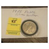 1922 Peace Silver Dollar
