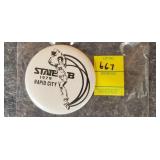 Vintage 1979 Rapid City State Basketball Pin Back