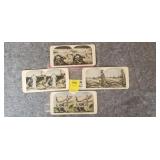 Lot of 4 Colored Angels & Medical Stereoviews