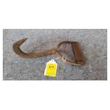 Antique Hand Forged Iron Large Baling Hook