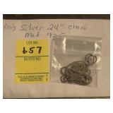 24" Sterling Silver Chain Marked 925