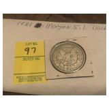 1921 O Morgan Silver Dollar