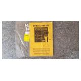 Old Owners Manual MCCormick Deering Cream