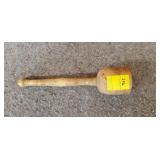 Antique Wooden Mashing Tool