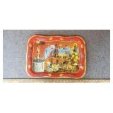 Vintage Colorful Metal Tray