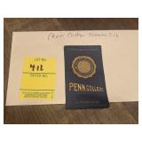 Rare Penn College Tobacco Silk Ribbon Circa 1910
