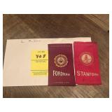 Stanford and Fordham 1910 Era Silk Tobacco