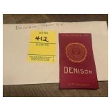 Rare Denison Tobacco Silk Circa 1910