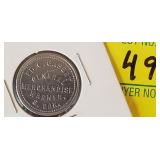 Vintage Warner SD Token Ed C Gabent General