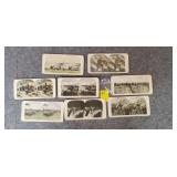 Lot of 8 Military Sterio Views